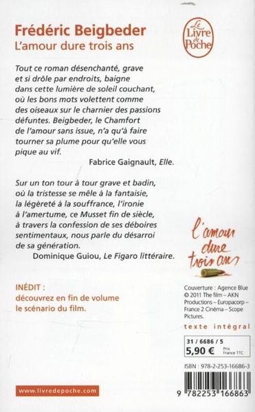Produktbild: L'amour dure trois ans