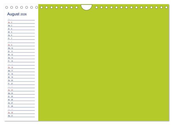 Produktbild: Farbiger Bastelkalender (Wandkalender 2026 DIN A4 quer), CALVENDO Monatskalender