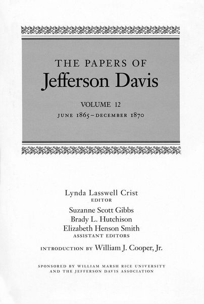 Produktbild: The Papers of Jefferson Davis