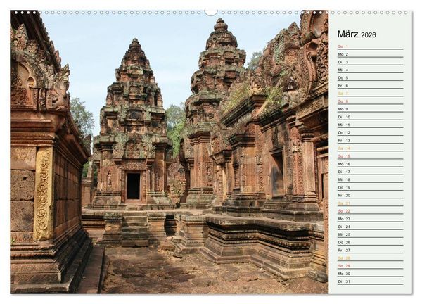 Produktbild: Asien - Thailand und Kambodscha (hochwertiger Premium Wandkalender 2026 DIN A2 quer), Kunstdruck in Hochglanz