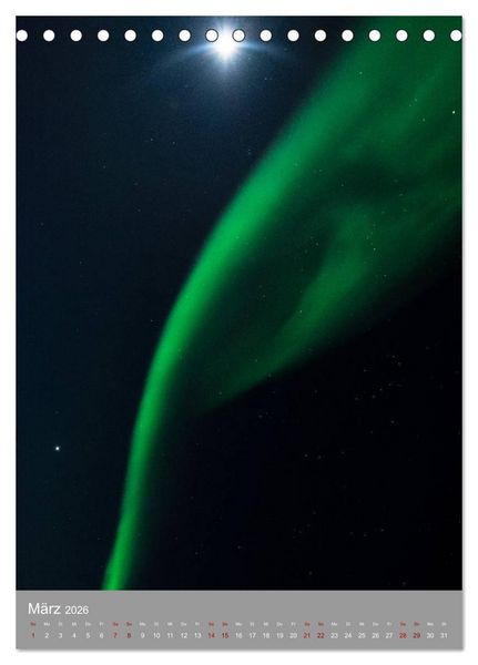 Produktbild: Farbige N&auml;chte (Tischkalender 2026 DIN A5 hoch), CALVENDO Monatskalender