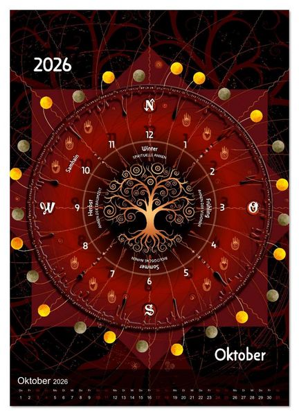 Produktbild: Jahreskreise (Wandkalender 2026 DIN A3 hoch), CALVENDO Monatskalender