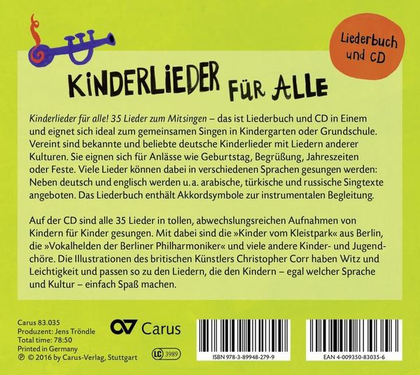 Produktbild: Kinderlieder f&uuml;r alle!