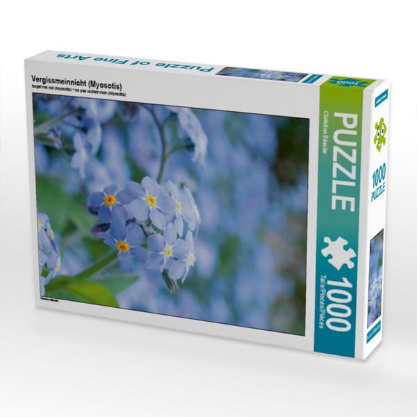 Produktbild: CALVENDO Puzzle Vergissmeinnicht (Myosotis) | 1000 Teile Lege-Gr&ouml;&szlig;e 64x48cm Foto-Puzzle f&uuml;r gl&uuml;ckliche Stunden