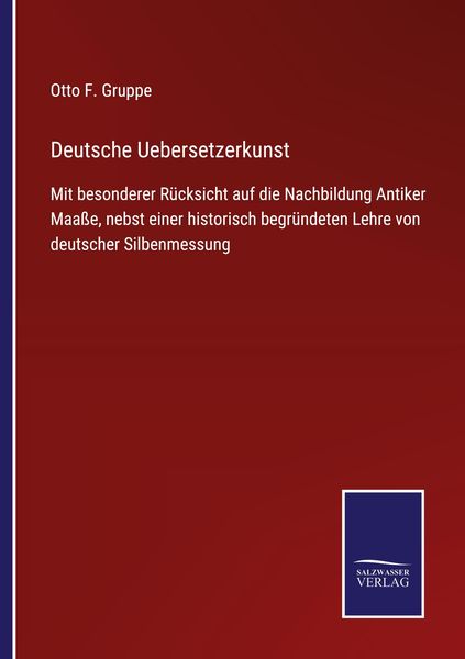 Produktbild: Deutsche Uebersetzerkunst