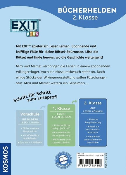 Produktbild: EXIT&reg; - Das Buch Kids, B&uuml;cherhelden 2. Klasse, Gef&auml;hrliche Ferien