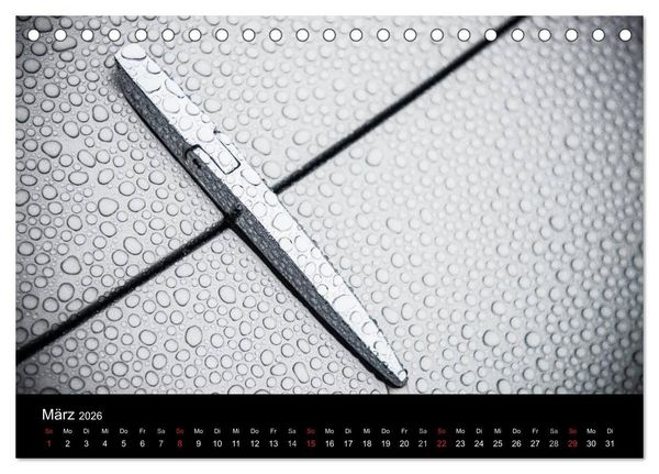 Produktbild: Lamborghini im Regen (Tischkalender 2026 DIN A5 quer), CALVENDO Monatskalender
