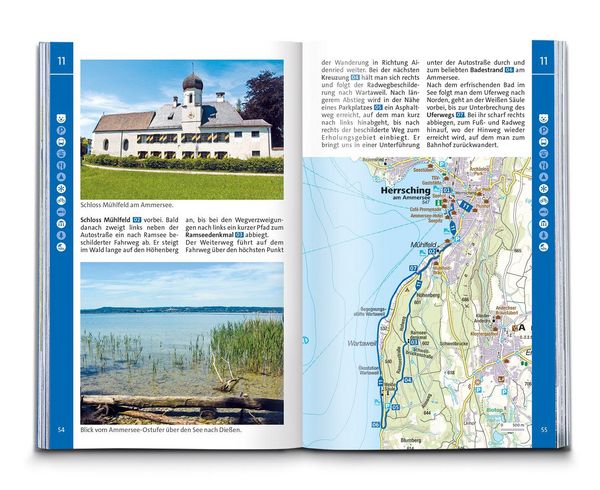 Produktbild: KOMPASS Wanderf&uuml;hrer Pfaffenwinkel, F&uuml;nfseenland, Starnberger See, Ammersee, 60 Touren