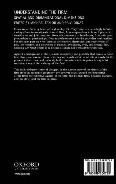 Produktbild: Understanding the Firm