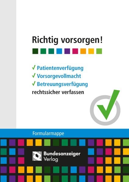 Produktbild: Richtig vorsorgen!