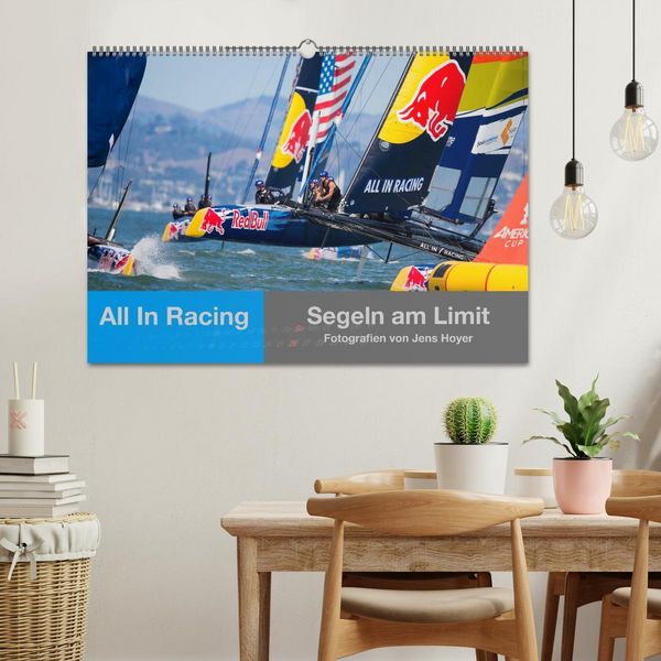 Produktbild: All In Racing - Segeln am Limit - Fotografien von Jens Hoyer (Wandkalender 2026 DIN A2 quer), CALVENDO Monatskalender