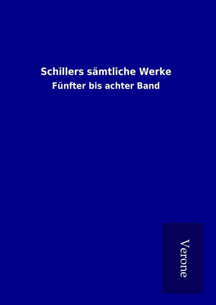 Produktbild: Schillers s&auml;mtliche Werke