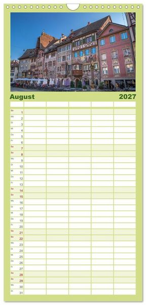 Produktbild: Familienplaner 2027 - Charmantes Stein am Rhein mit 5 Spalten (Wandkalender, 21 x 45 cm) CALVENDO