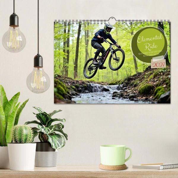 Produktbild: Elemental Ride. Mountainbike-Action durch Schnee, Matsch, Sonne und Laub (Wandkalender 2027 DIN A4 quer), CALVENDO Monatskalender
