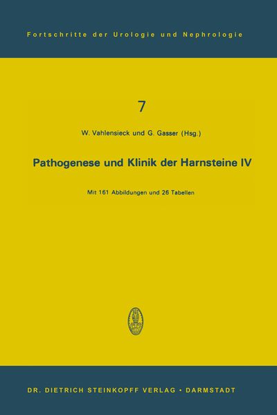 Produktbild: Pathogenese und Klinik der Harnsteine IV