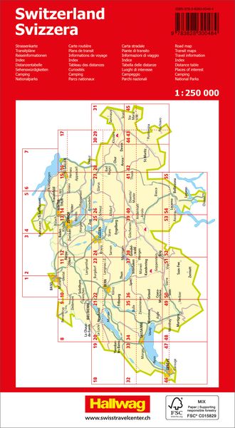 Produktbild: Hallwag Touring Strassenatlas Schweiz