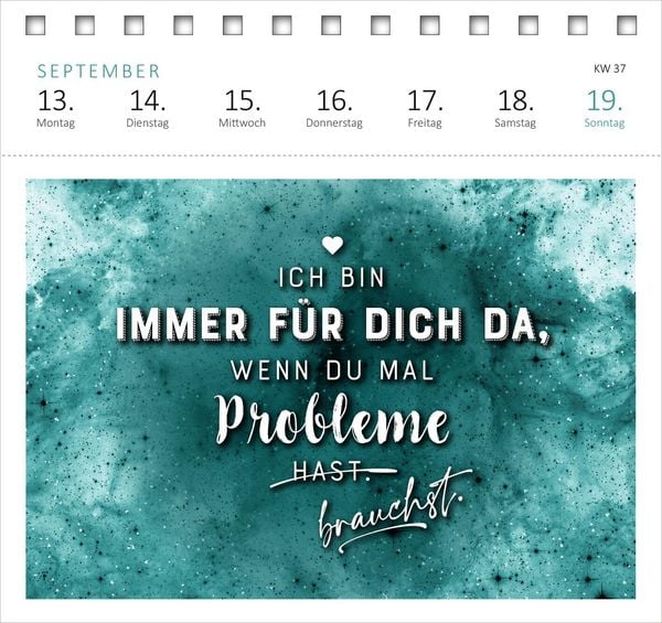 Produktbild: Postkartenkalender Vom Rande des Wahnsinns aus kenne ich den Weg, danke. 2027