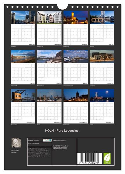 Produktbild: K&Ouml;LN - Pure Lebenslust (Wandkalender 2026 DIN A4 hoch), CALVENDO Monatskalender