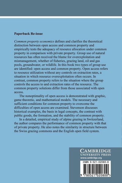 Produktbild: Common Property Economics