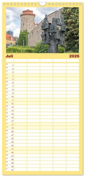 Produktbild: Familienplaner 2026 - Altes Hameln mit 5 Spalten (Wandkalender, 21 x 45 cm) CALVENDO