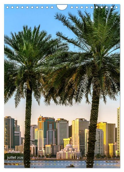 Produktbild: &Eacute;mirats Arabes Unis &ndash; Points forts urbains (Calendrier mural 2026 DIN A4 horizontal), CALVENDO calendrier mensuel