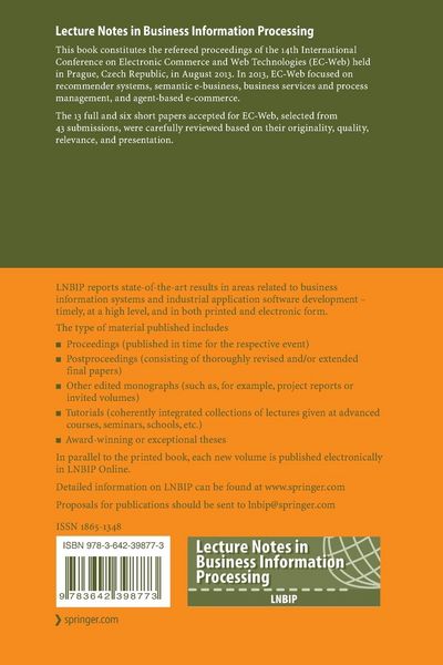 Produktbild: E-Commerce, and Web Technologies