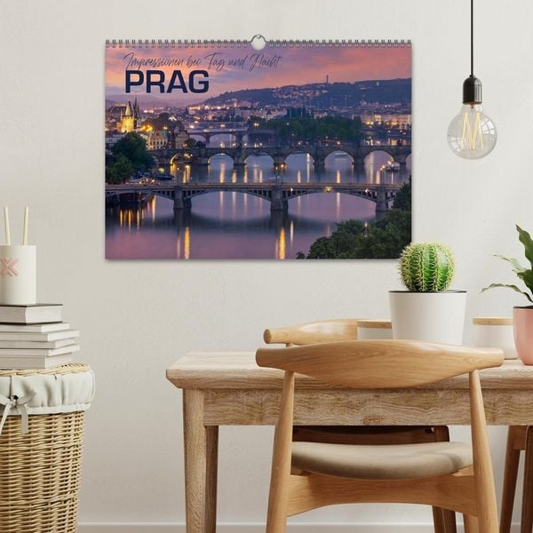 Produktbild: PRAG Impressionen bei Tag und Nacht (Wandkalender 2026 DIN A3 quer), CALVENDO Monatskalender