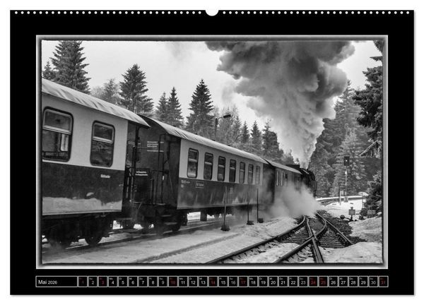 Produktbild: Unter Dampf - Eisenbahnromantik im Harz (Wandkalender 2026 DIN A2 quer), CALVENDO Monatskalender