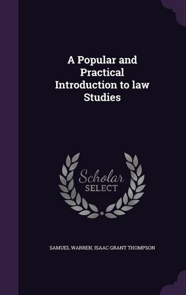 Produktbild: A Popular and Practical Introduction to law Studies