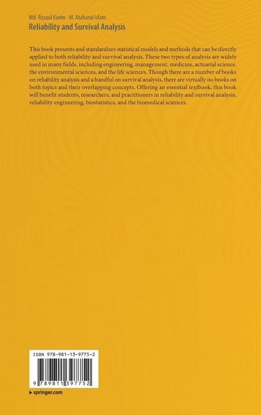 Produktbild: Reliability and Survival Analysis