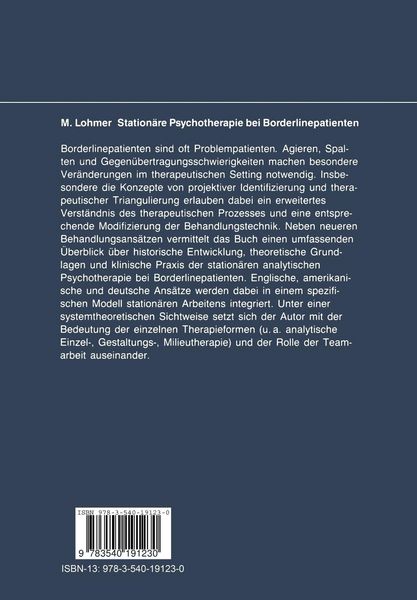 Produktbild: Station&auml;re Psychotherapie bei Borderlinepatienten