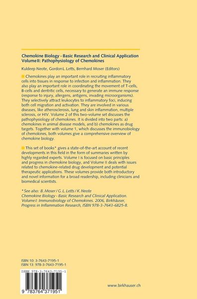 Produktbild: Chemokine Biology - Basic Research and Clinical Application