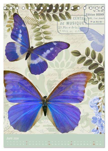 Produktbild: Vintagekunst Collagen (Tischkalender 2026 DIN A5 hoch), CALVENDO Monatskalender