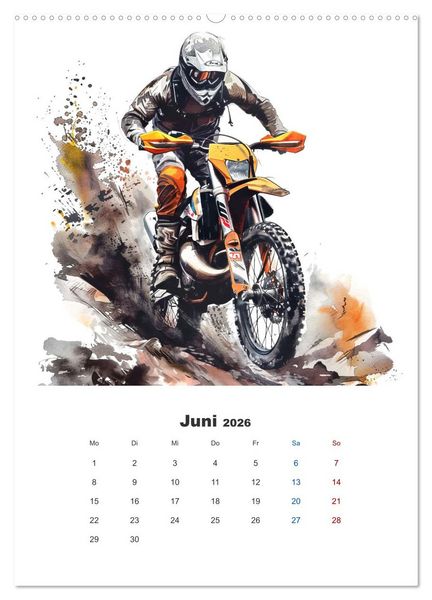 Produktbild: Zweirad Extrem (Wandkalender 2026 DIN A2 hoch), CALVENDO Monatskalender