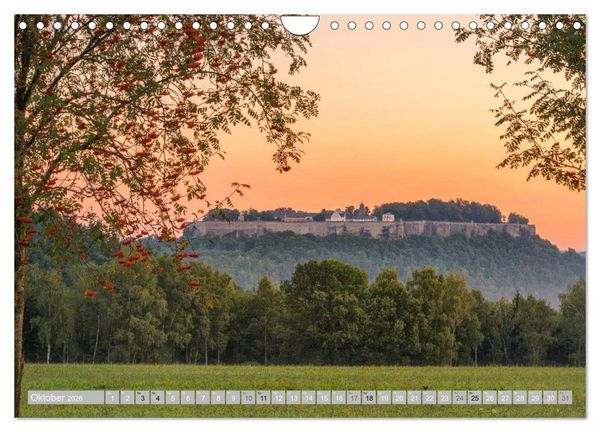 Produktbild: S&Auml;CHSISCHE SCHWEIZ - M&auml;rchenland an der Elbe (Wandkalender 2026 DIN A4 quer), CALVENDO Monatskalender