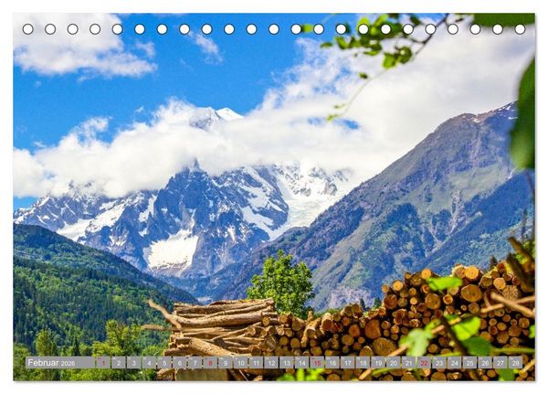 Produktbild: Mont Blanc - Krone der Alpen (Tischkalender 2026 DIN A5 quer), CALVENDO Monatskalender