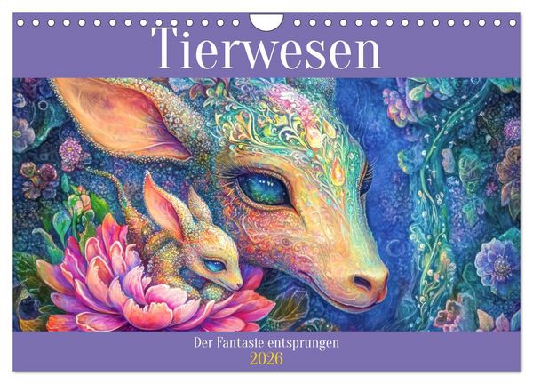 Produktbild: Tierwesen &ndash; Der Fantasie entsprungen (Wandkalender 2026 DIN A4 quer), CALVENDO Monatskalender