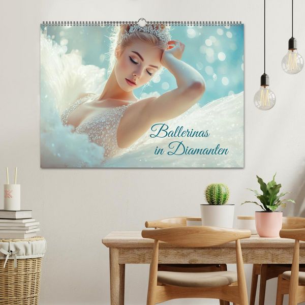Produktbild: Ballerinas in Diamanten (Wandkalender 2026 DIN A2 quer), CALVENDO Monatskalender