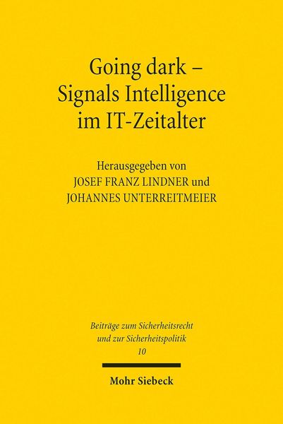 Produktbild: Going dark - Signals Intelligence im IT-Zeitalter