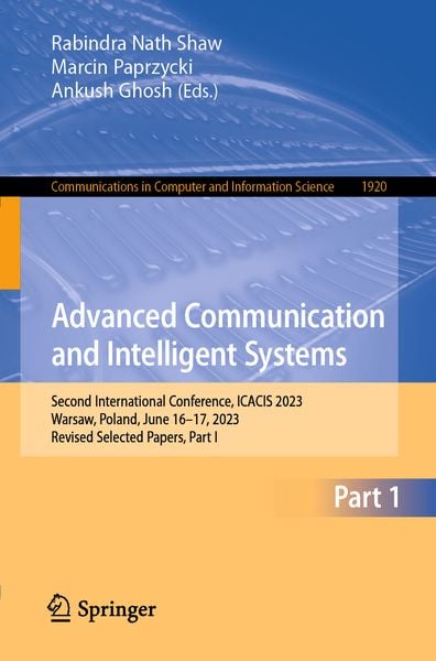 Produktbild: Advanced Communication and Intelligent Systems