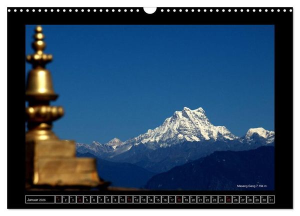Produktbild: Bhutan Druk Yul 2026 (Wandkalender 2026 DIN A3 quer), CALVENDO Monatskalender