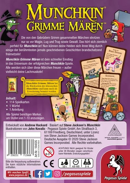 Produktbild: Pegasus - Munchkin, Grimme M&auml;ren,