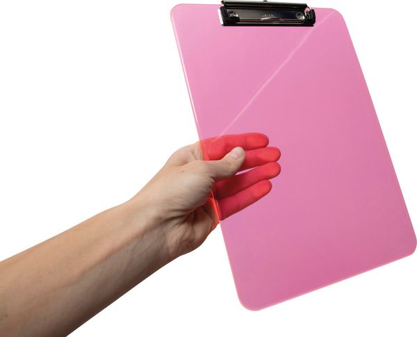 Produktbild: MAUL Schreibplatte neon, pink transparent