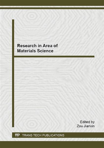Produktbild: Research in Area of Materials Science