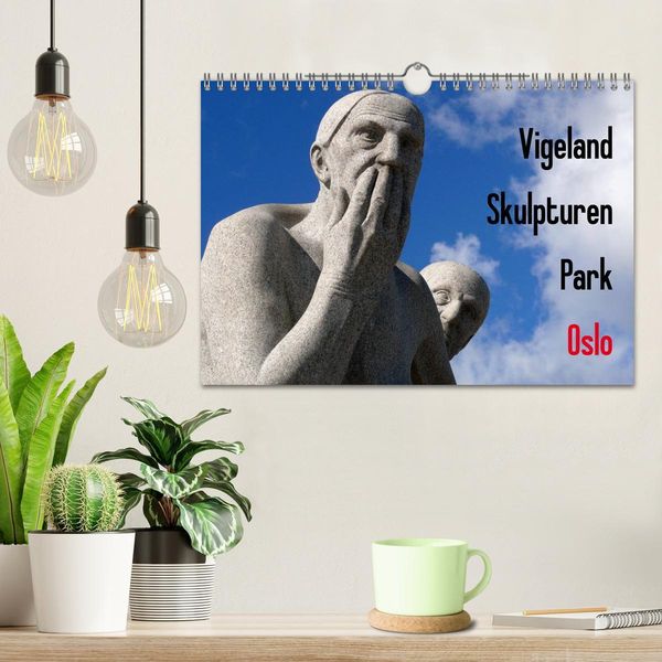 Produktbild: Vigeland Skulpturen Park Oslo (Wandkalender 2026 DIN A4 quer), CALVENDO Monatskalender