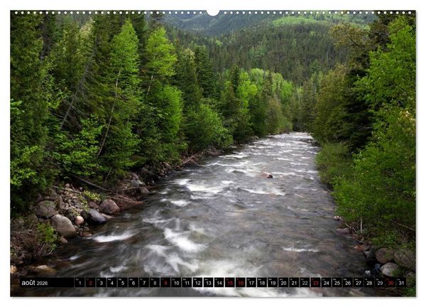 Produktbild: GASP&Eacute;SIE. Parc National du Qu&eacute;bec (Calendrier mural 2026 DIN A2 vertical) calendrier de bureau