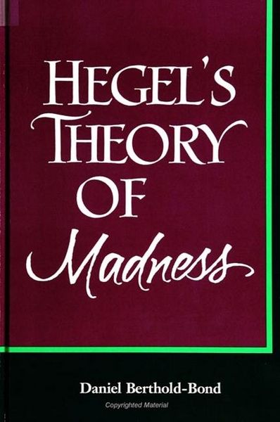 Produktbild: Hegel's Theory of Madness