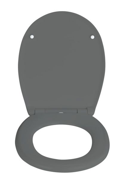 Produktbild: WC Sitz Mod. Vorno Neo Grau, Toilettendeckel mit Absenkautomatik