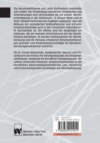 Produktbild: Selbstkonzept und Berufswahl