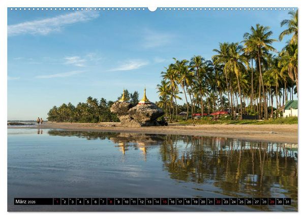 Produktbild: Myanmar - Burma (Wandkalender 2026 DIN A2 quer), CALVENDO Monatskalender
